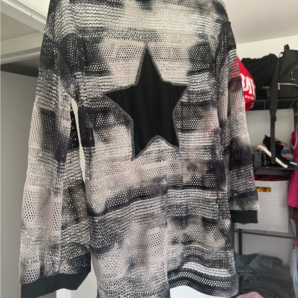 Black and Gray Star Sweater